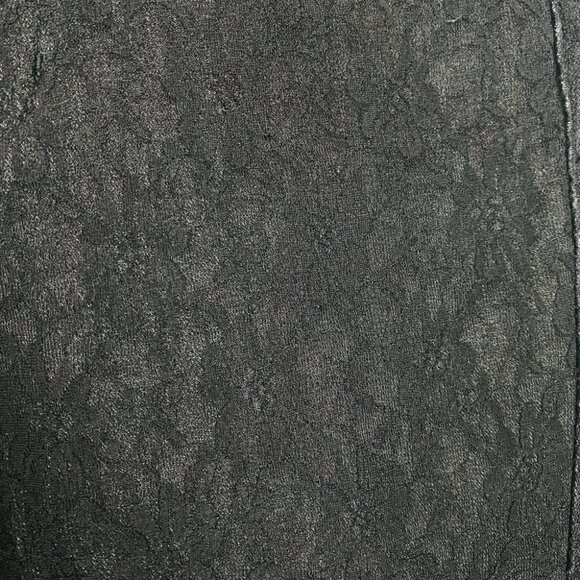 NEW Sound Style Elegant Black Jeans Floral Lace Overlay Sz 8 Preppy - Picture 4 of 12